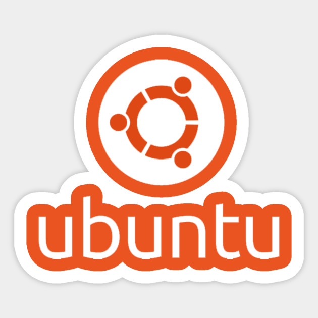 Ubuntu Authentic Logo - Ubuntu Linux - Sticker | TeePublic